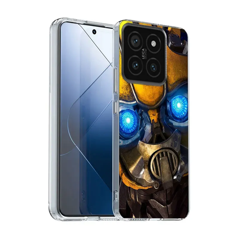 Transformers Bumblebee Clear Phone Case For Xiaomi Mi 13 12 12T 11 11T 10 10T Pro 11i 9 9T 8 Lite CC9E A3 A2 TPU Pattern Soft Fu