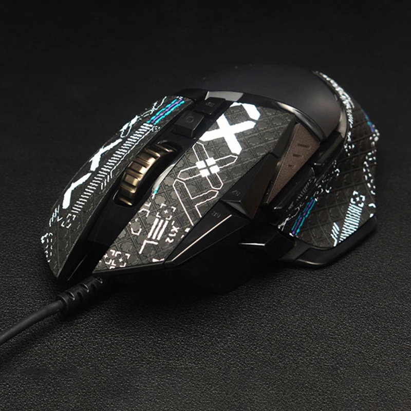 Anti-slip Handmade Mouse Sticker For Logitech G502 Hero Wireless Skin Sticker Side Sweat Pad G502 PC Gamer DIY Without Mouse