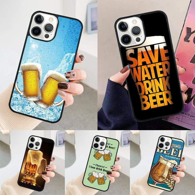 Drink Beer phone case Cover For iPhone 14 15 16 Pro Max SE 2020 coque For apple 11 12 13 Pro Max Mini 7 8 Plus