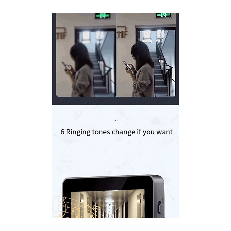 Türklingel Video Intercom Kamera inteli gente Wireless von Nachtsicht 4,3 Zoll Bildschirm für Sicherheit Smart Home Apartment