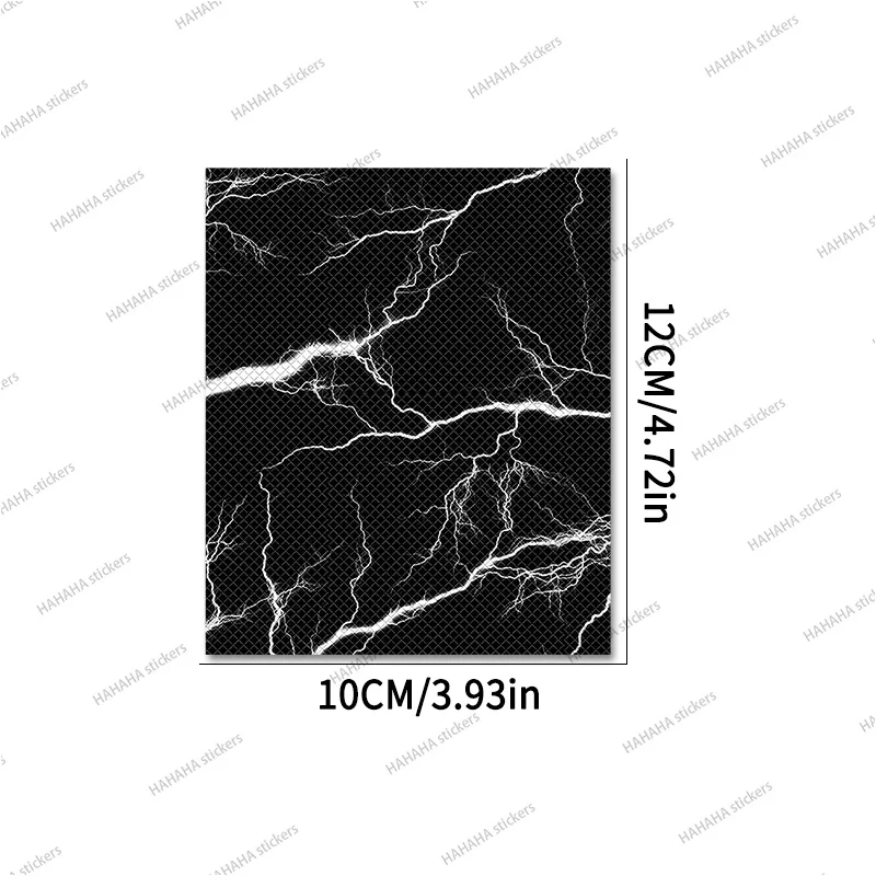 

2Pcs/set Cool Lightning Pattern Vinyl Stickers Waterproof Anti-Scratch Decals for Motorcycle Bike Handlebar DIY Decor