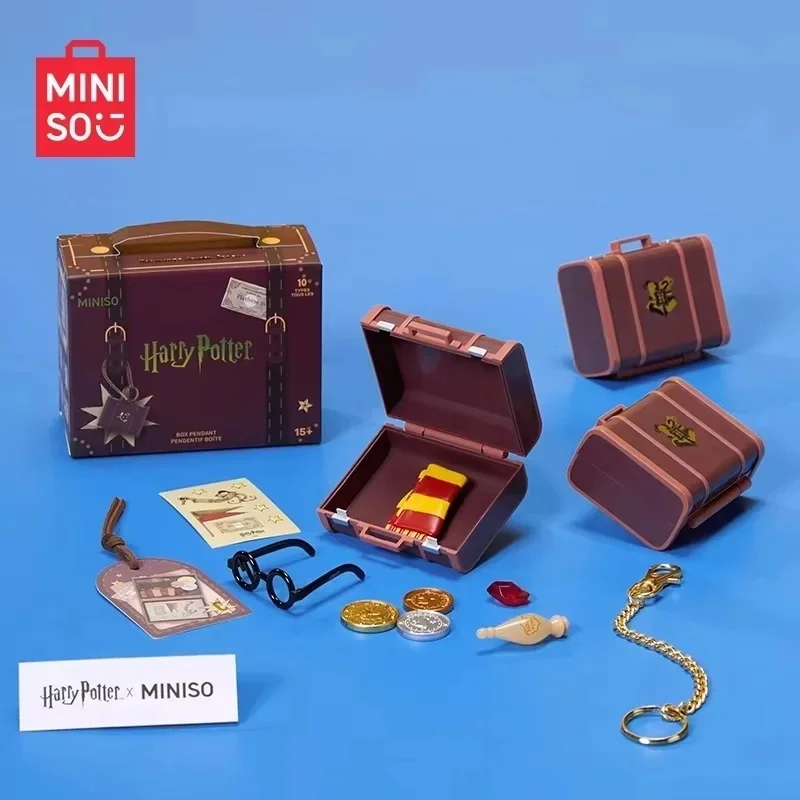 MINISO Harry Potter series Hogwarts School of Witchcraft and Wizardry suitcase blind box pendant Hermione blind bag surprisegift