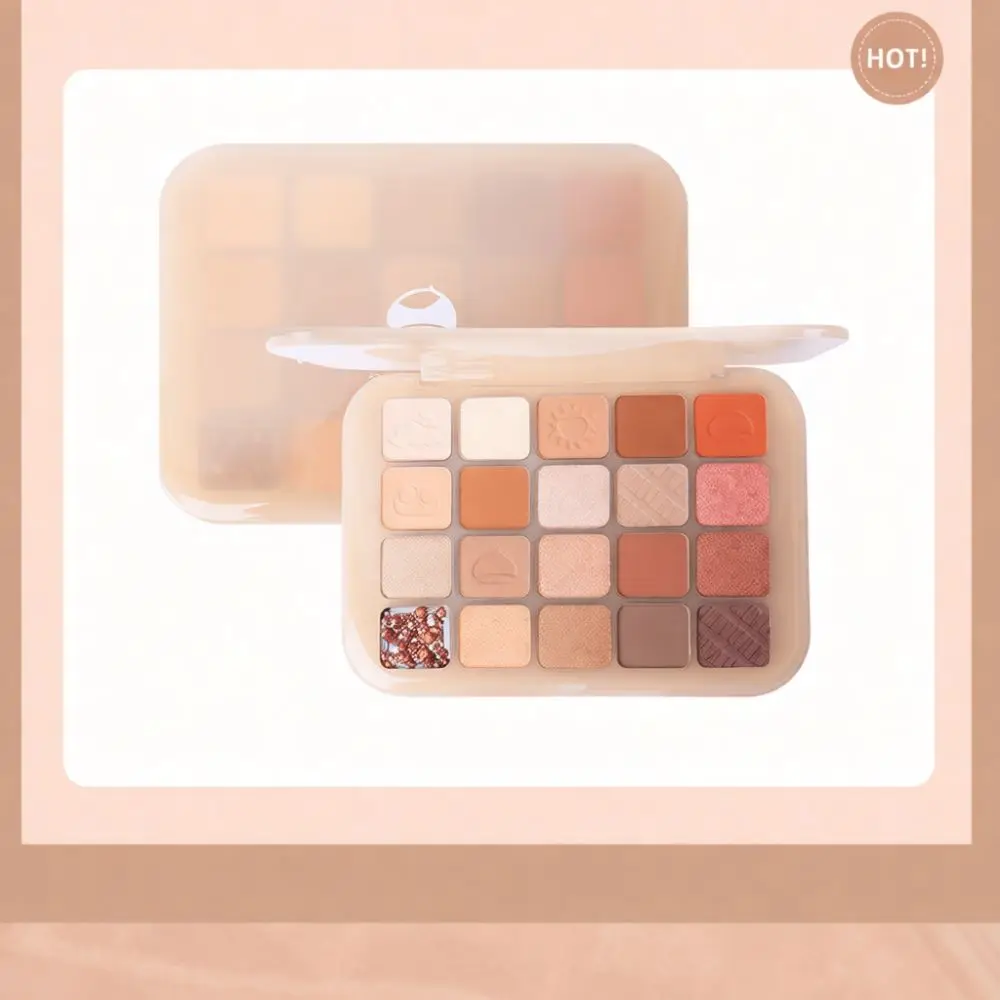 20 Colors Eyeshadow Palette Highly Pigmented Matte Shimmer Pumpkin Chestnut Makeup Long Wear Professional Beauty Tool