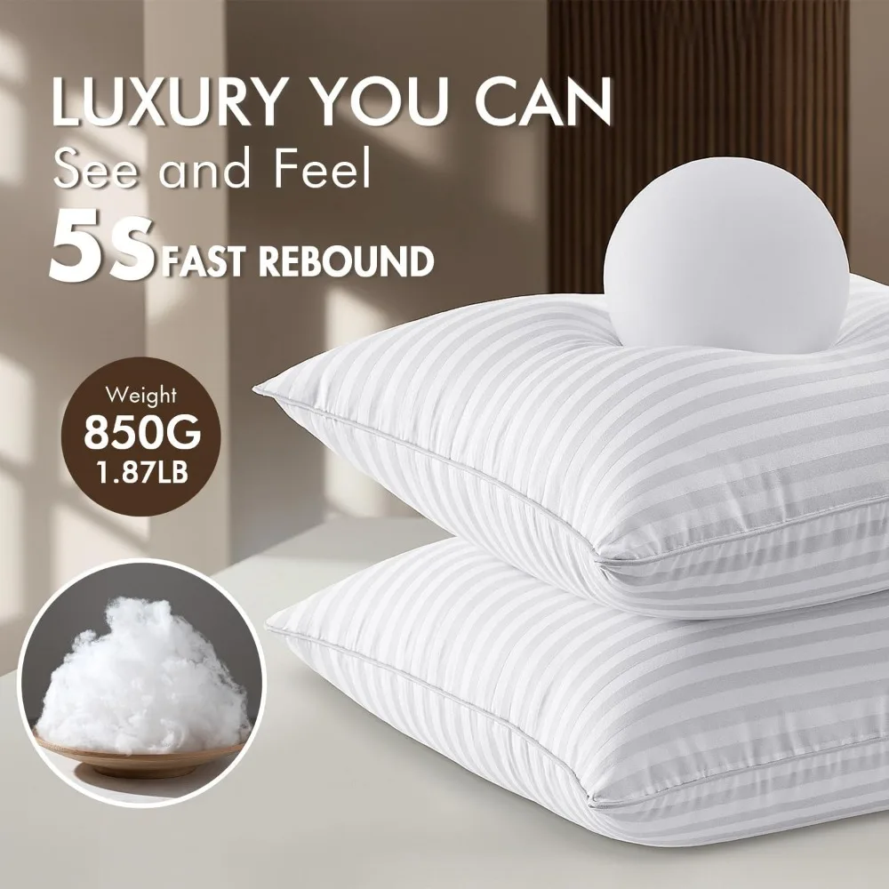 MIULEE 20x20 Pillow Inserts - Plush and Supportive Throw Pillows for Sofa, Couch, and Bed, Hypoallergenic Down Alternative with