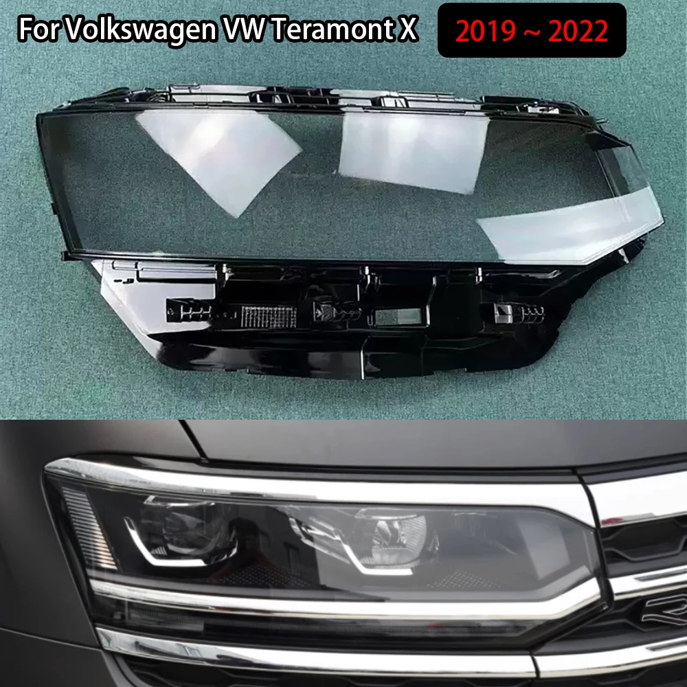 For Volkswagen VW Teramont X 2019 2020 2021 2022 Headlamp Cover Transparent Lampshade Headlight Shell Mask Lens Plexiglass