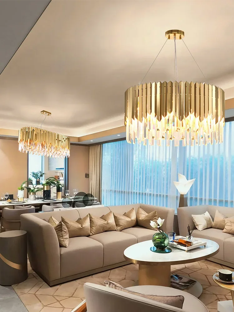 Luxury Modern Crystal Ceiling Chandelier Restaurant Led Lighting Bar Table Lamp Bedroom Living Room Fixtures  Decor