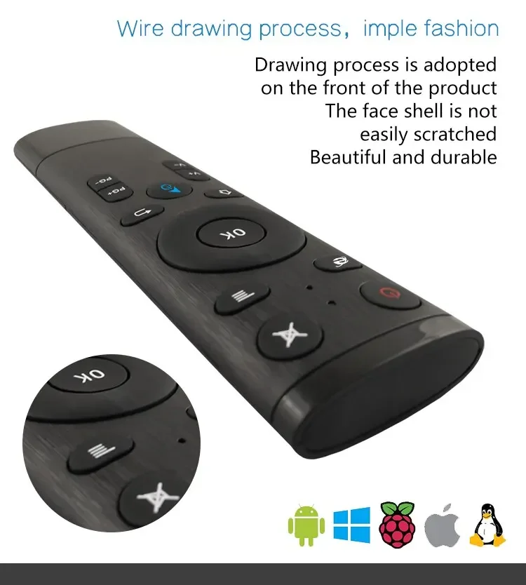 New Q5 2.4G Wireless Air Mouse Remote Voice Control for Smart TV Android Set Top Box Projector Laptop