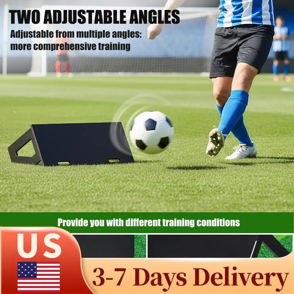

Футбольная доска-отбойник 100x40 см, портативная, с регулируемыми углами для тренировки пасов и ударов