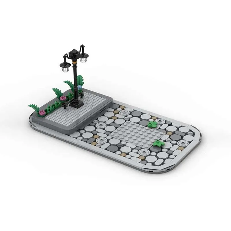 مدينة شارع عرض نموذج Moc قوالب بناء وحدات المبيعات كشك قاعدة نموذج التكنولوجيا كتل عيد الميلاد لتقوم بها بنفسك لعبة هدية البناء #2