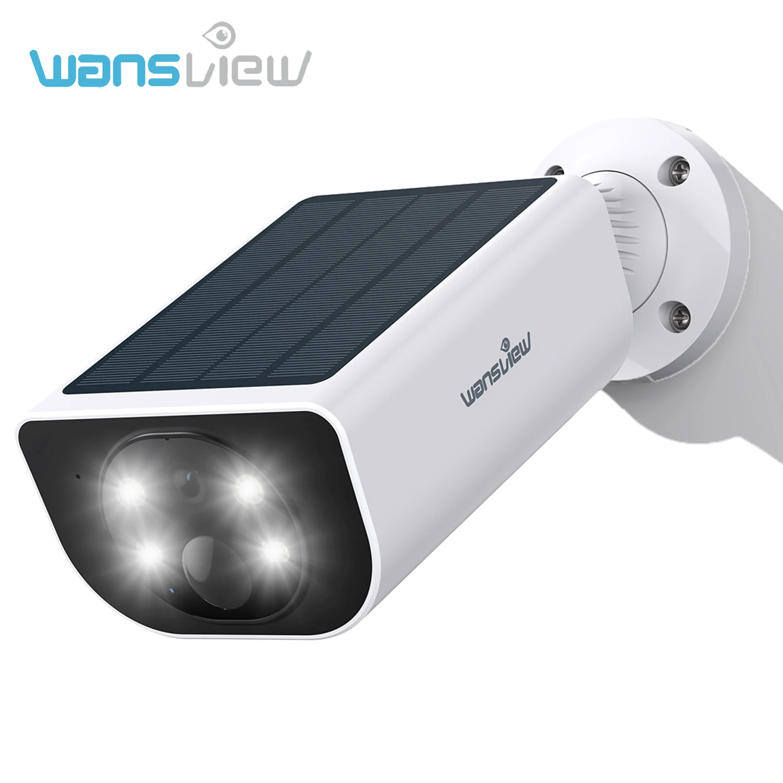 Wansview Outdoor Wireless WIFI Kamera 3MP Batterie Solar Sicherheit Kamera Flutlicht Farbe Nachtsicht Lokalen Alarm Ai Erkennung