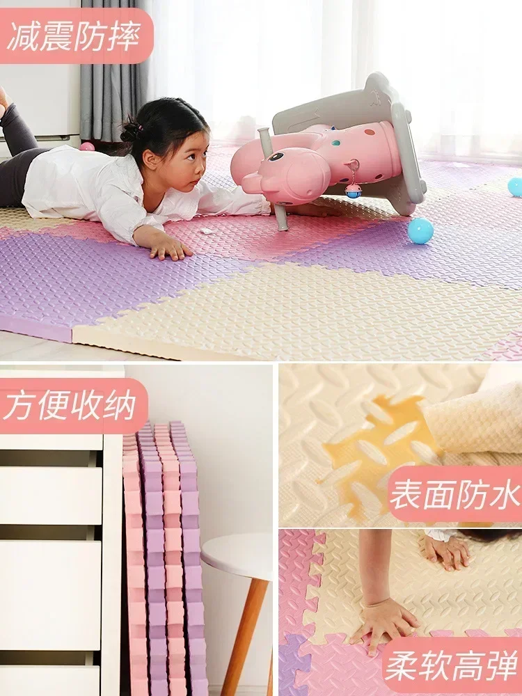 Schutz EVA Blatt Korn Fußmatten Yoga Fitness Nicht-Slip Spleißen Teppiche Schock Zimmer Spielen Matten Neue 30*30 cm Verdicken Sport Gym Matte