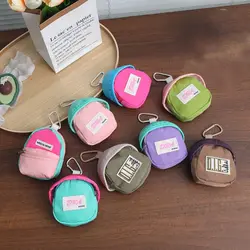 Cute Mini Coin Purse Macaron Color Key Chain Wallet Pouch Portable Pendant Earphone Bag Outdoor