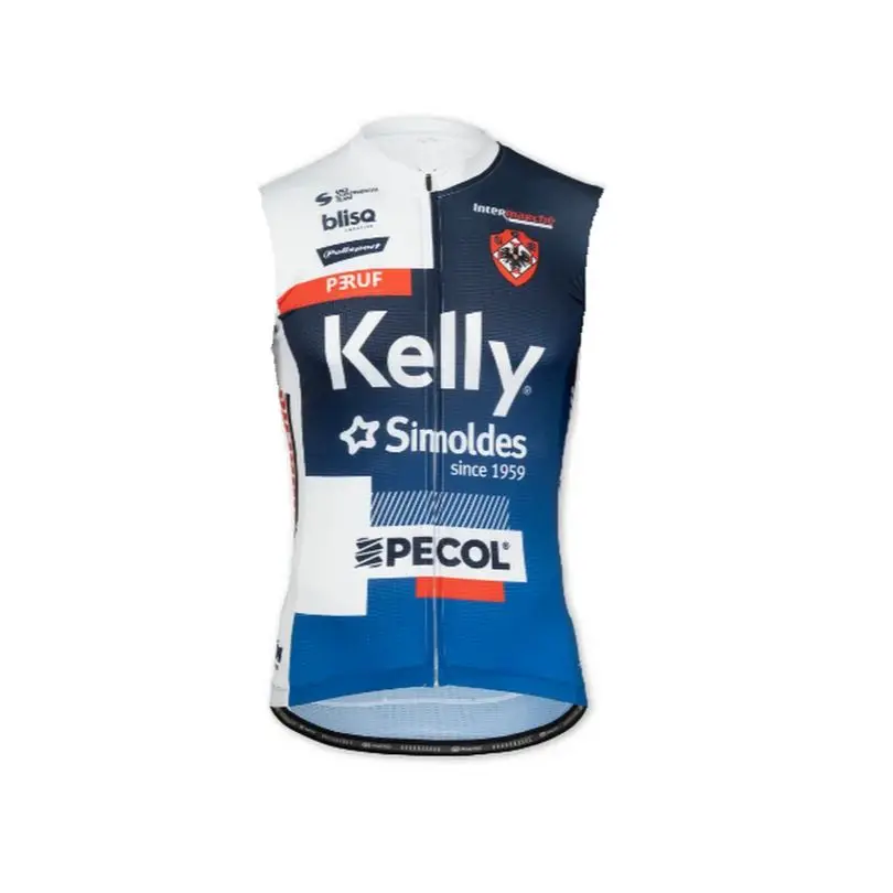 Windproof 2024 KELLY SIMOLDES Team Sleeveless Cycling Jacket Vest Gilet Mtb Clothing Bicycle Maillot Ciclismo