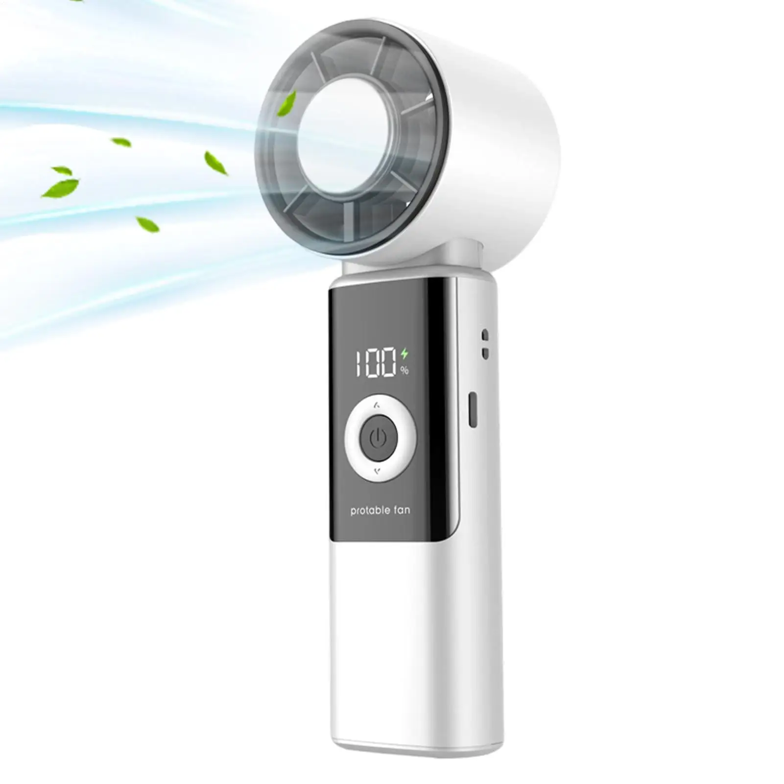 

Мини-портативный вентилятор с цифровым дисплеем, многоскоростной, складной, настольный, для охлаждения, для использования в помещении и на улице, для летних путешествий и отпуска