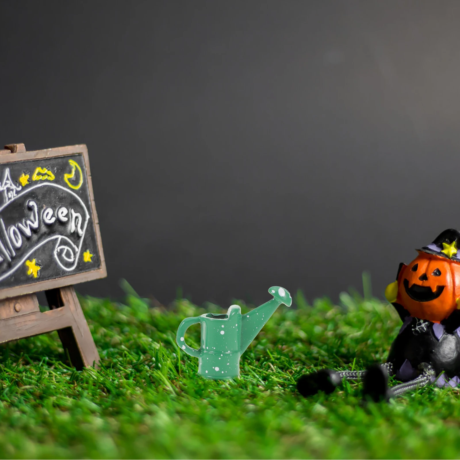 1 ensemble d'outils de jardinage miniatures, râteau réaliste, arrosoir, kit de plantation DIY pour maison de poupée, jeu de ferme - Mini jardin à main