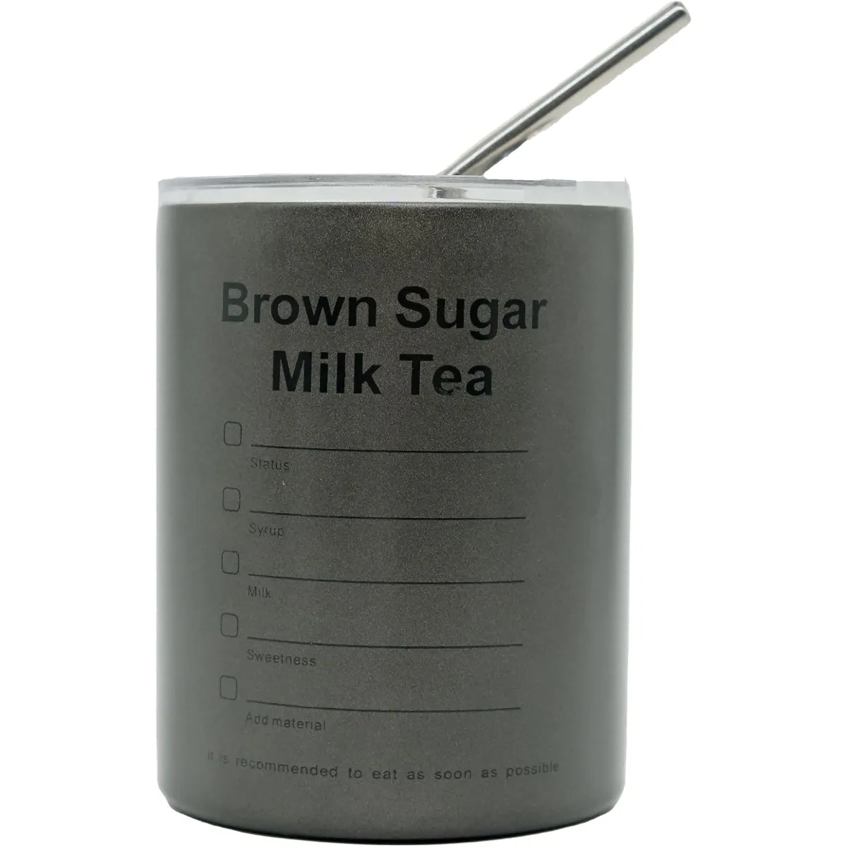 كوب قهوة للسفر مع غطاء وقش، كوب ترمس محمول من الفولاذ المقاوم للصدأ، زجاجة مياه محمولة مانعة للتسرب