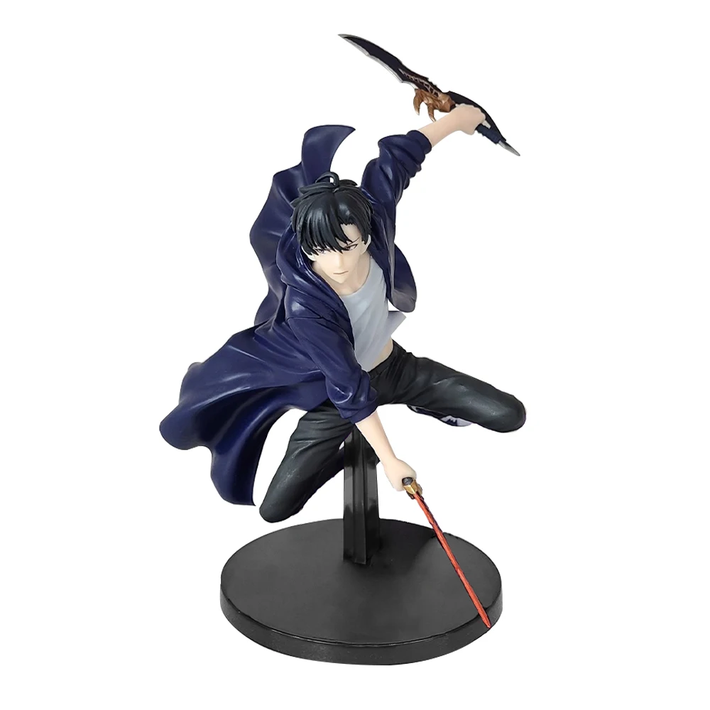 

13cm Anime figure Sung Jin Woo fighting posture action figure sung Jin Woo figurine Doll PVC Model Toys Collection Statue Gifts