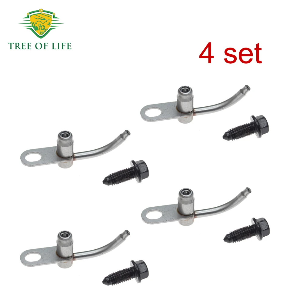 4x chorro de aceite de refrigeración de pistón con perno para Peugeot Bipper Citroen Nemo 1,3 HDi Fiat Fiorino 1,3 JTD Jeep Renegade Compass 1165,28