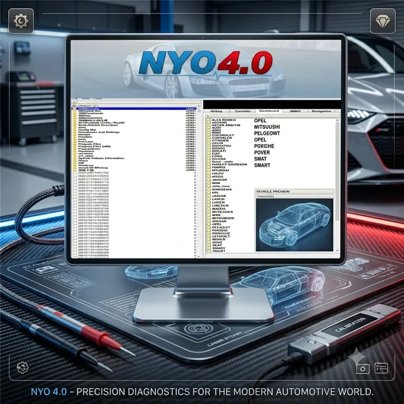 Auto Repair Software 2017 NYO4.0 Full Database for Airbag Car Radio Dashboard IMMO Navigation NYO 4 Support Win7/8/10