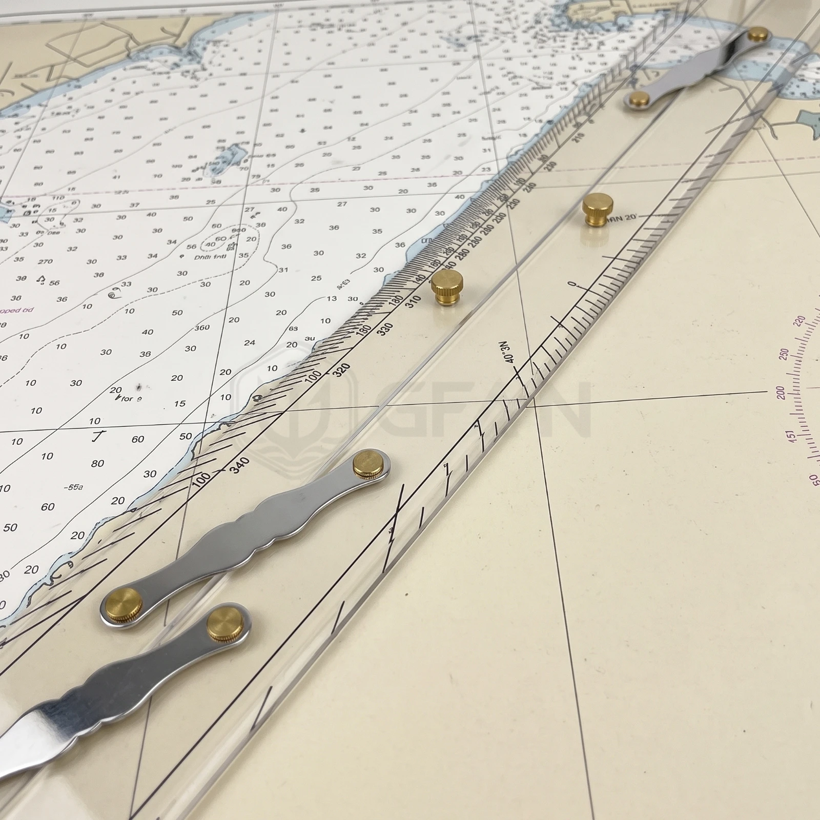 Parallel Ruler with Metal Links Acrylic Parallel Ruler Drafting Tool Transparent Clear for Navigators, Navigation