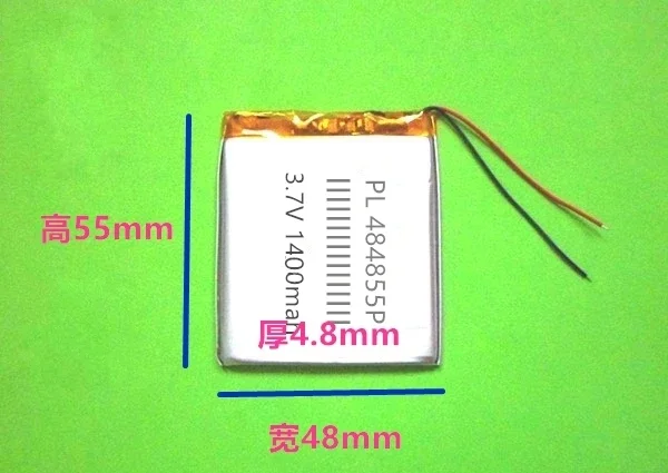 بطارية ليثيوم بوليمر جديدة ذات سعة كبيرة 3.7 فولت، MP3 MP4، بطارية ليثيوم مدمجة قابلة لإعادة الشحن، للأغراض العامة 1400 مللي أمبير في الساعة جيدة