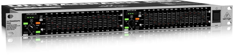 Behringers FBQ1502HD Dual 15 Stage Feedback Suppress Graphic EQ Professional Performance Feedback Suppressor