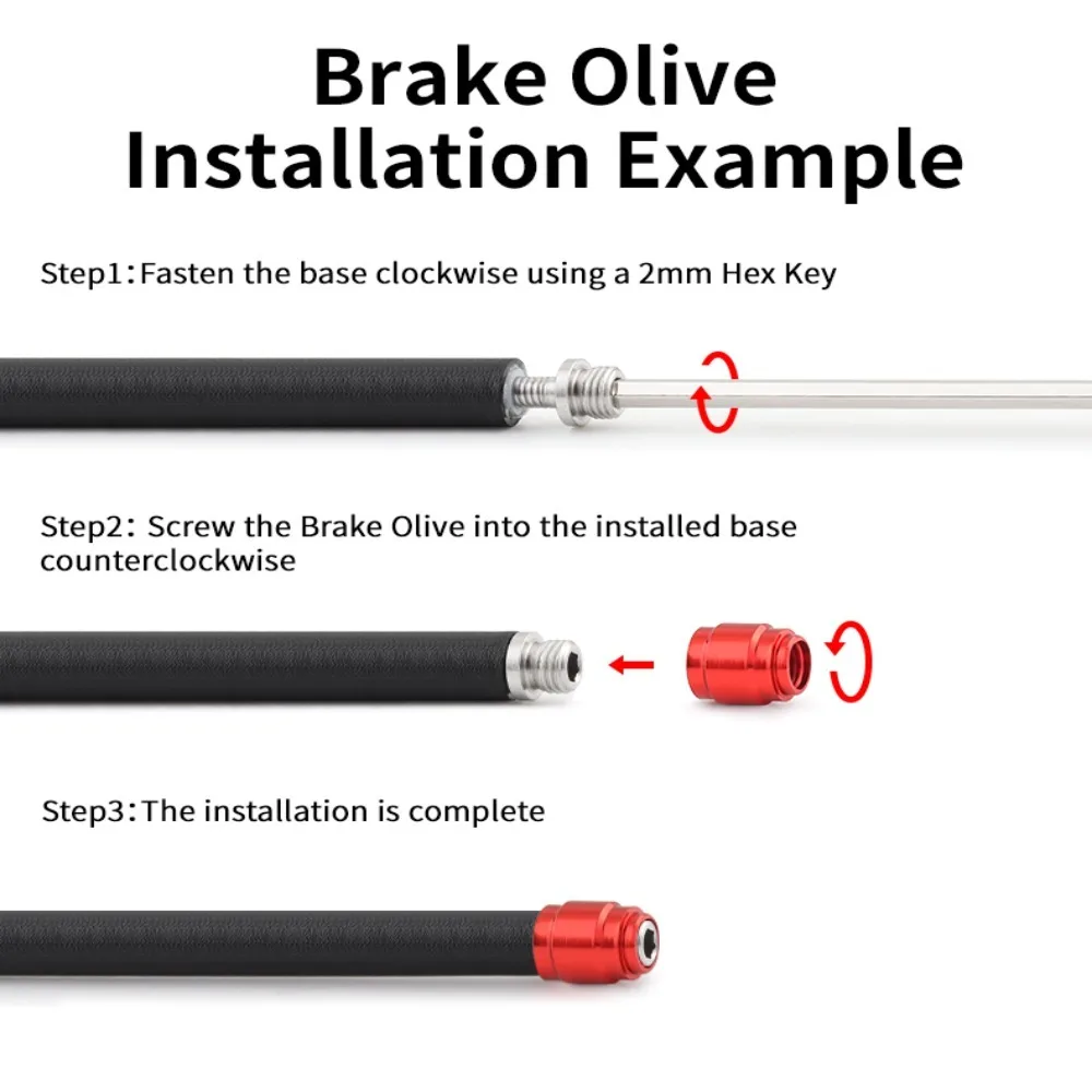 AVID – connecteur d'aiguille d'huile, manchon d'olive, insertion de tête d'olive, Installation rapide, tuyau de frein, connecteur d'olive, pièces de vélo