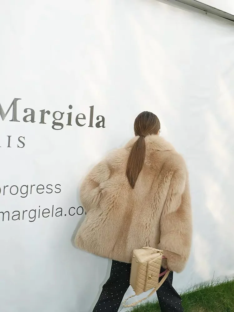 UMI MAO Giacche invernali Nuovo cappotto di pelliccia integrato in vera pelliccia Cappotto di pelliccia di volpe medio-lungo Tendenza europea americana da donna Femme Y2K