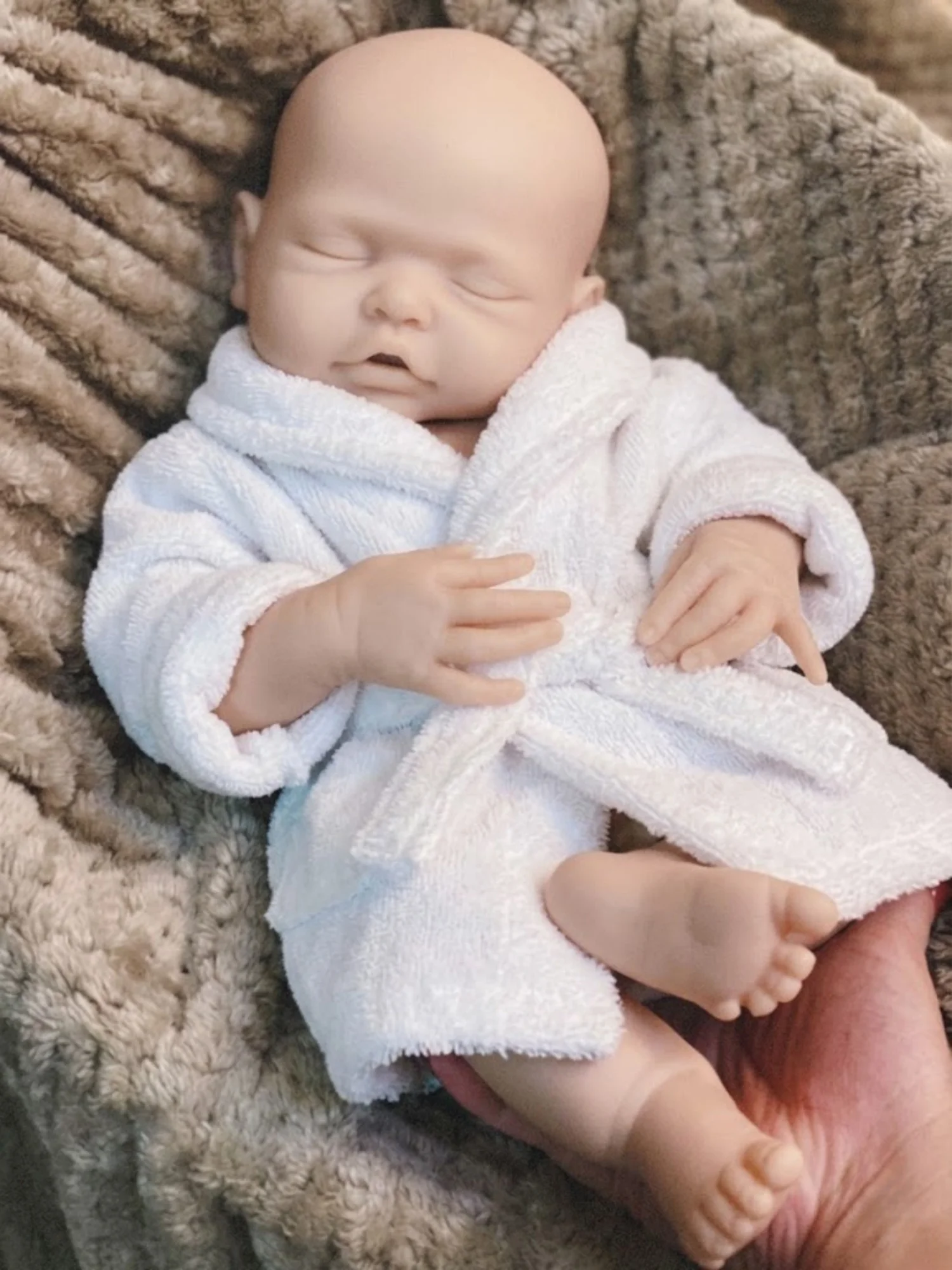 17Inch Reborn Doll Girls Unpainted Full Body Soft Silicone Realistic Reborn Doll Toys For Christmas Gifts Reborn Baby