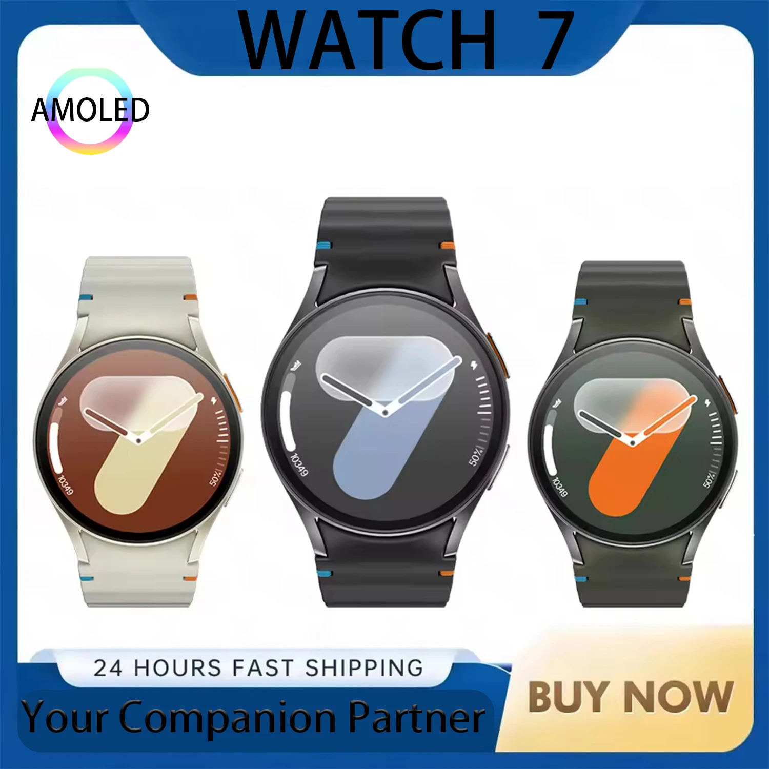 

2025 New Smart Watch 7 Ultra Men AMOLED NFC Screen Multi-Function Sports Fitness Tracker Health Women smart watch For Watch 7