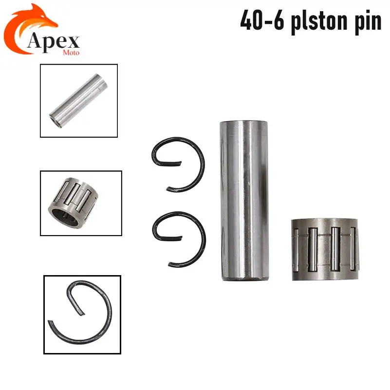 Kit de piston pour bloc-cylindres 40-6, goupille de 12 mm, adapté aux motos et motos avec moteurs 49 cc 2 temps