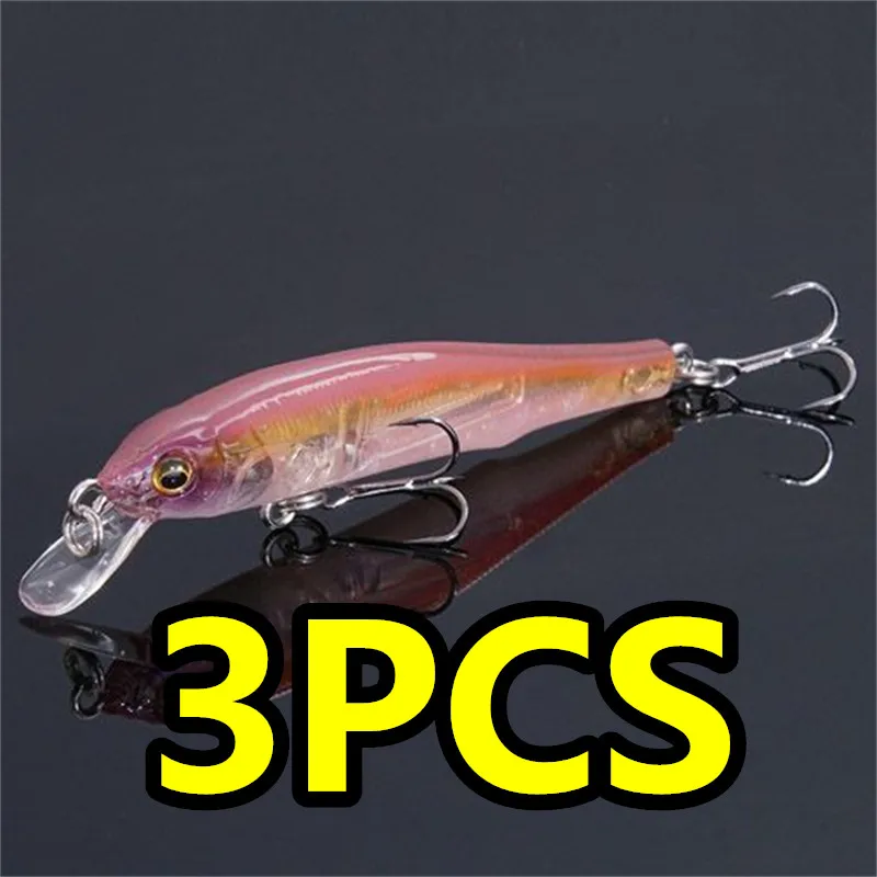 

LURETV bait X-75S 3PCS 7.5cm 5.2g sea bass, mandarin fish, blue tip, red tail hovering, Minolua, pull stop 9096