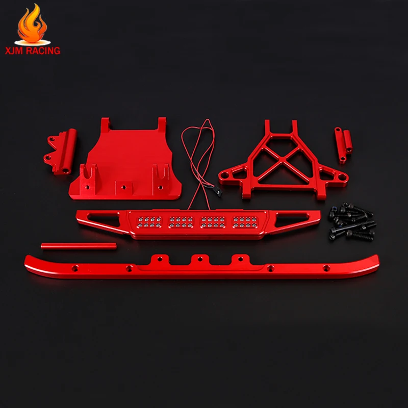 CNC Metal Front Bumper Whit Light Kit for 1/5 Losi 5ive-t Rovan Rofun Lt Kingmotor X2 Fid QL Truck Rc Car Racing Parts