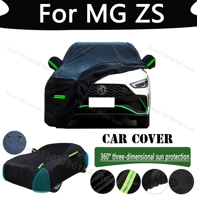 

For MG ZS Outdoor Protection Full Car Cover Rainwater Sunshine Snow Covers Dustproof Scratches Car Cover