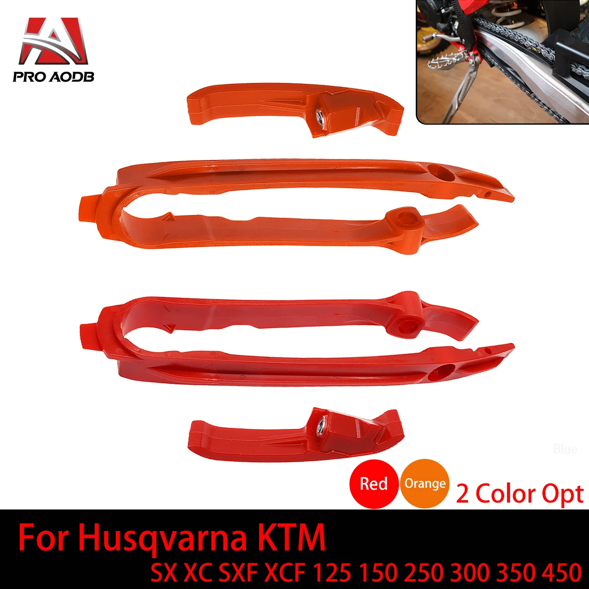 

Motorcycle Chain Guide Slider Swingarm and Brake Hose Clamp For KTM GASGAS MC EX EC ES EW 125 250 300 350 450F 500F 2024