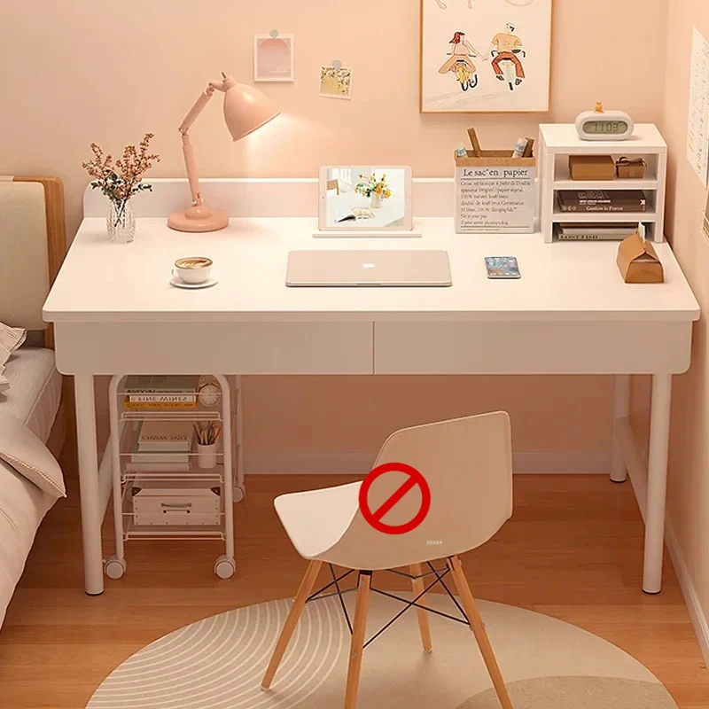 Modern Compact Student Home Office Bedroom Makeup Desk Storage Drawer Space Saving Computer Desk Easy Assembly Office Furniture