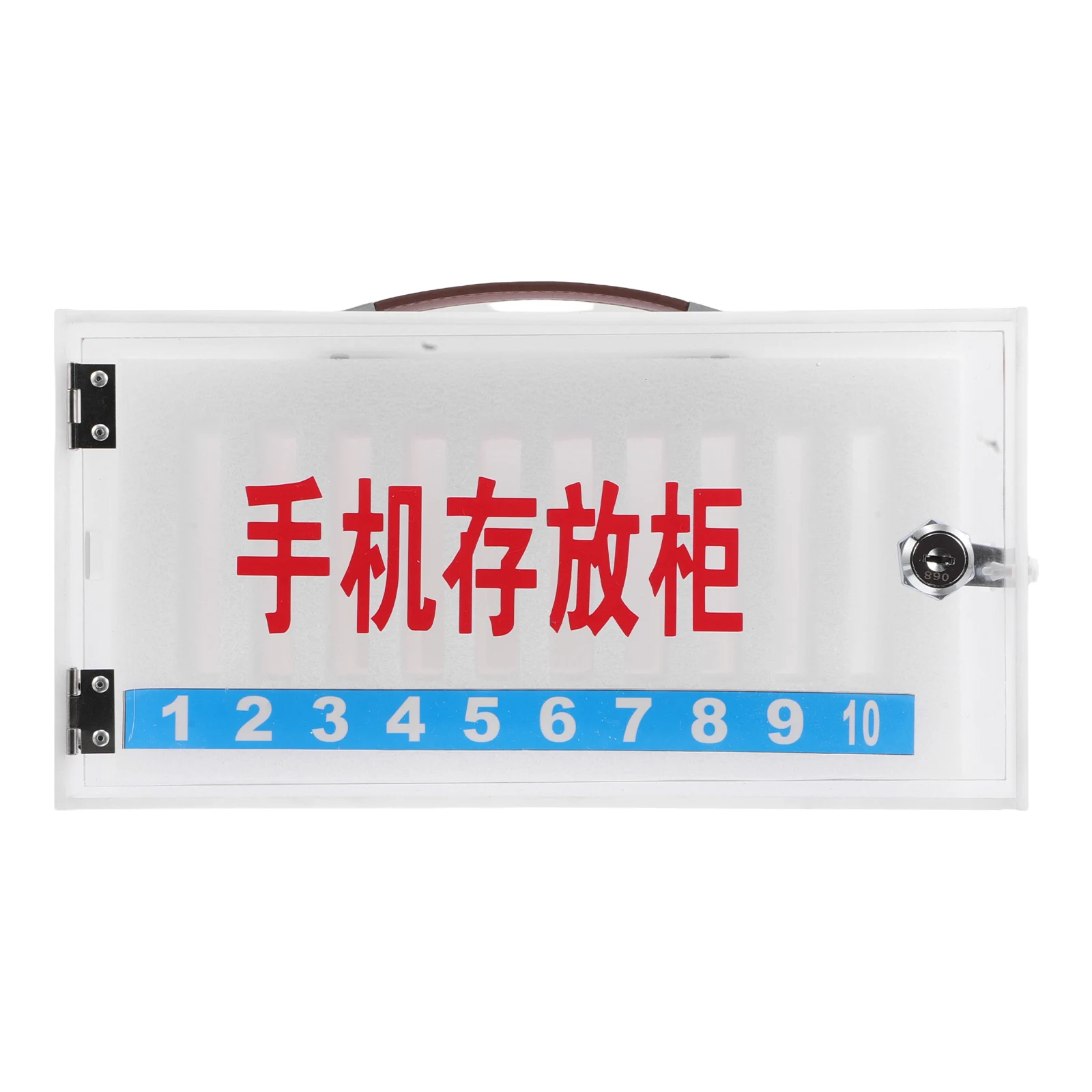 Cell Phone Storage Cabinet Lockable Compartments Material Office Classroom Organizer Key Locker Box Transparent Slot