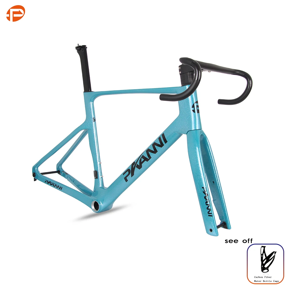 

2025 New Carbon Road Frame T47 Carbon Bike Frame Bike Frame Frameset 700*32C Full Hidden Disc Brake Customizable Colors