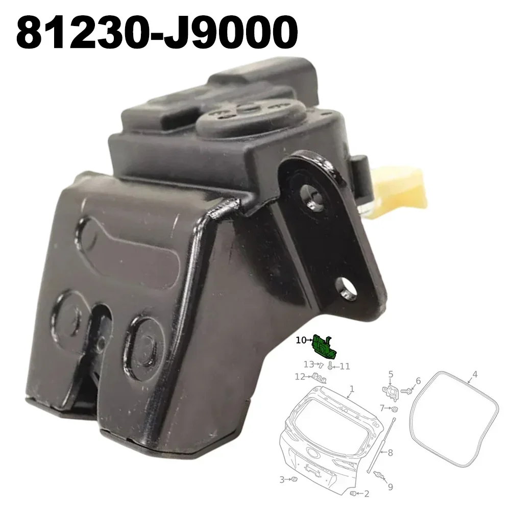 Auto Rear Trunk Lock Actuator Latch 81230-J9000 For Hyundai For Kona 2018-2022 Metal Rear Trunk Locks Car Accessories