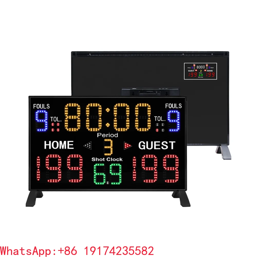 Double Sided Scoring Display Sports Indoor Outdoor Electronic Scoreboard for Basketball Football Digital LED Score Board