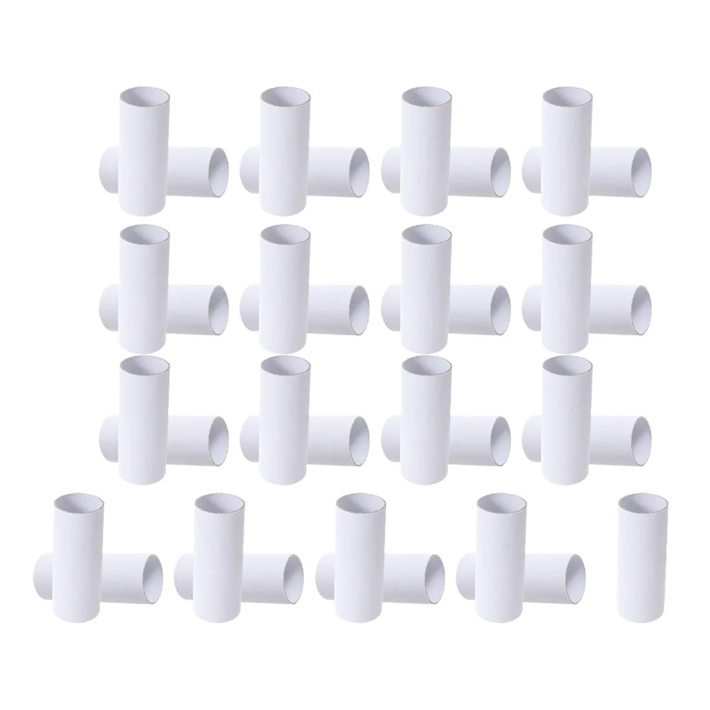 25 Stück weiße Pappröhren zum Basteln, bemalbare DIY-Papierrollen, für Kinder, Klassenzimmer, Aktivitäten, Partydekorationen, leere Bastelröhre