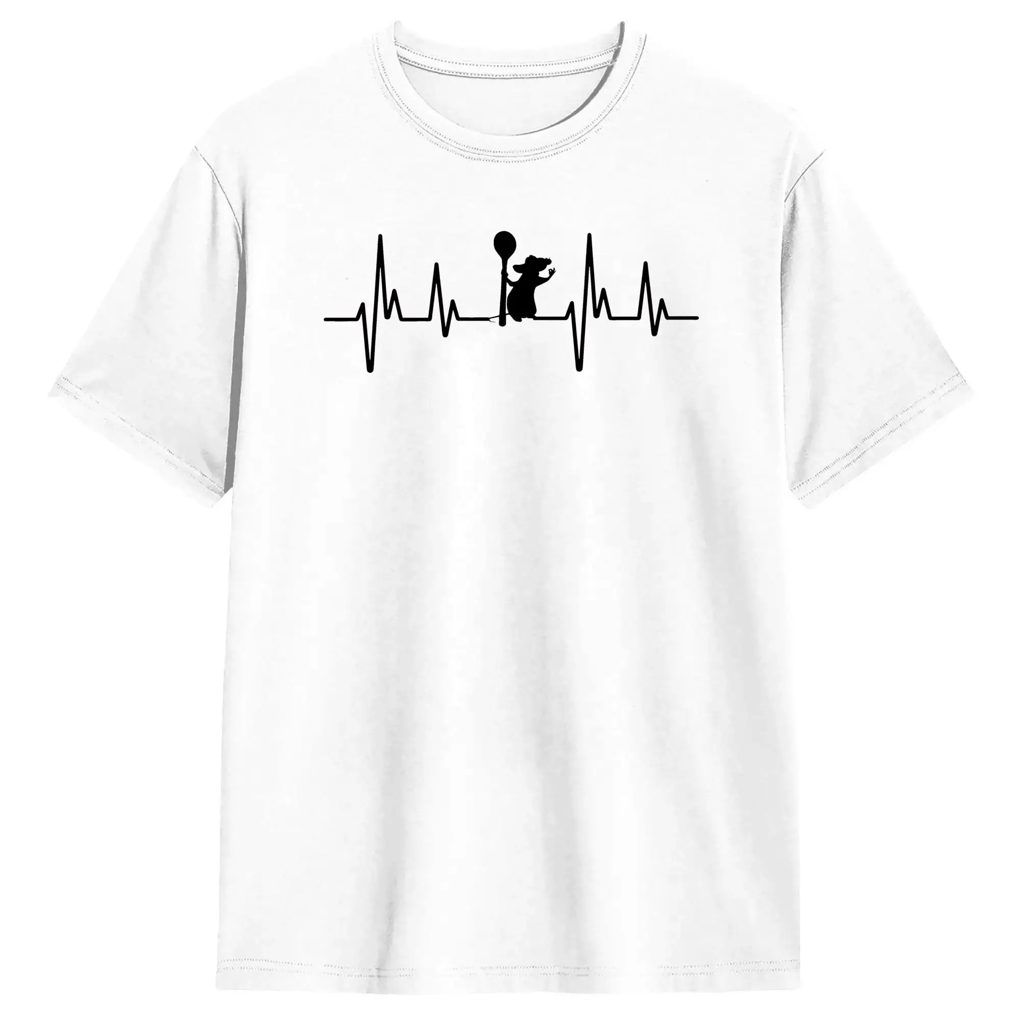 Heartbeat of Remy T-Shirt Summer Ratatouilles Fashion T Shirts Man Cotton O-Neck Oversize Clothes Short-Sleeved Funny Tshirt