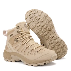 Men Boots 2024 New Boots Outdoor Waterproof Casual Sneakers Working Men Ankle Boots Hiking Safety Shoes Mens Athletic