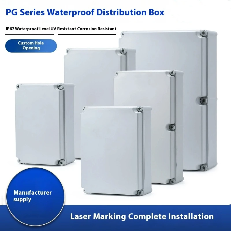 

PG Series Waterproof Distribution Box Outdoor Basic Box PC Shell Distribution Box Plastic Power Box Outdoor Junction Box