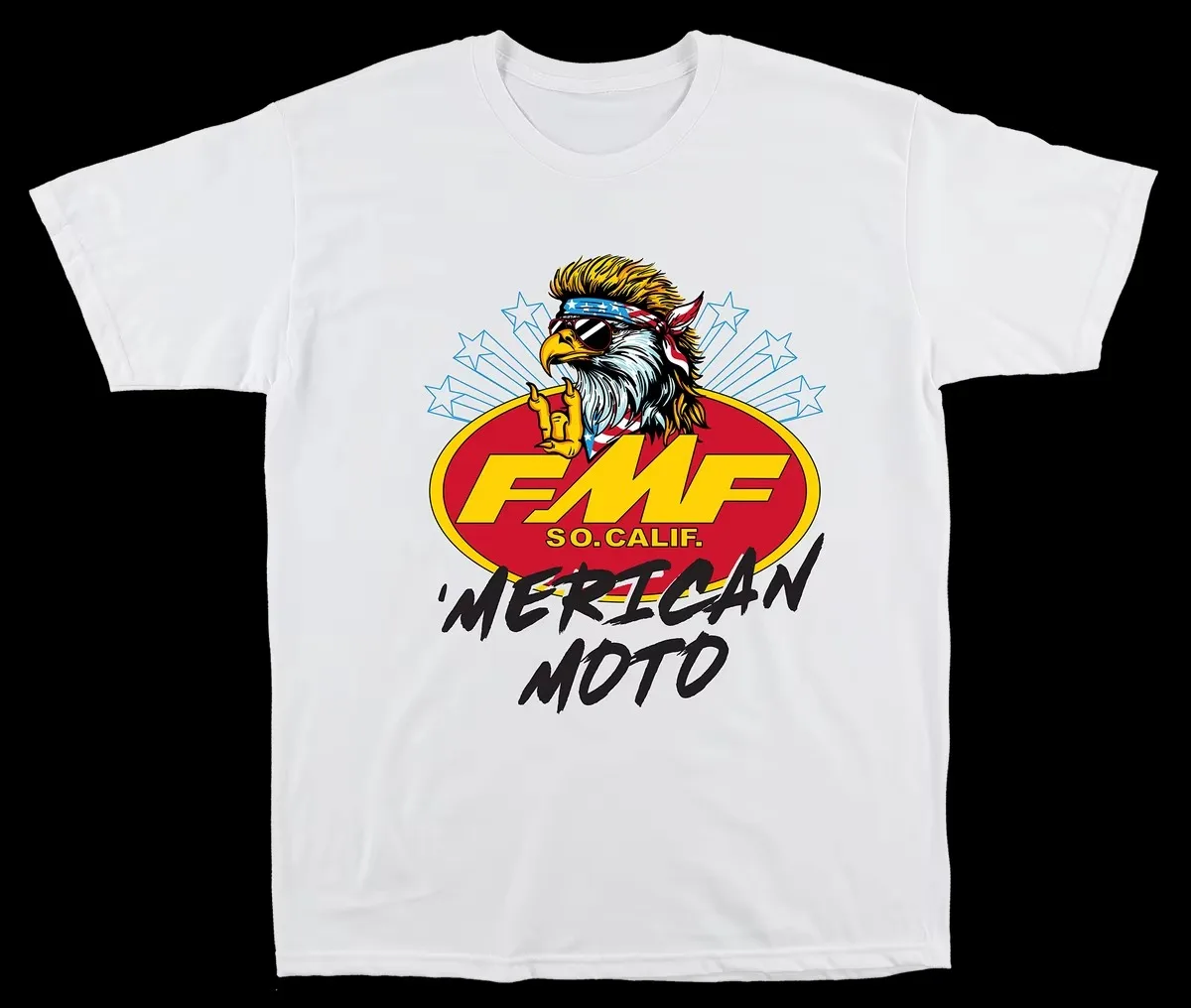 FMF Power Supply Company 1973 Vintage Motocross Racing Marken-Grafik-T-Shirt aus Baumwolle für Herren und Damen, Streetwear-T-Shirt – Detail 5