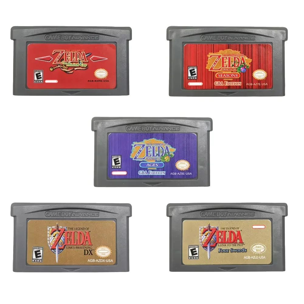 Game Boy Advance GBA Cartridge The Legend of Zelda Series Ages Seasons Four Swords Minish Cap Link's Awakening DX Game Card - view 3