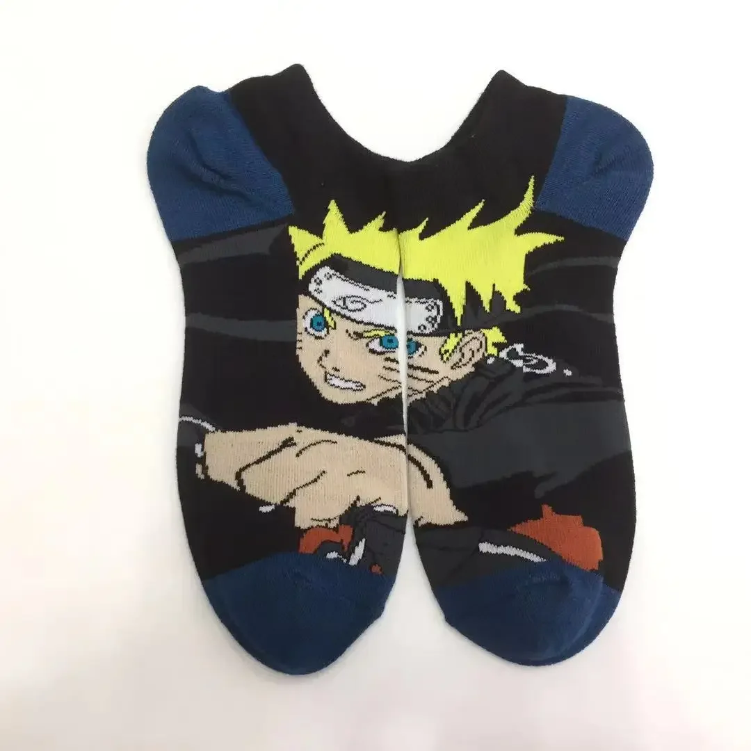 Naruto Anime Ninja Sock for Men Women Sasuke Sakura Kakashi Orochimaru Akatsuki New Casual Breathable Sweat-wicking Cool Gift