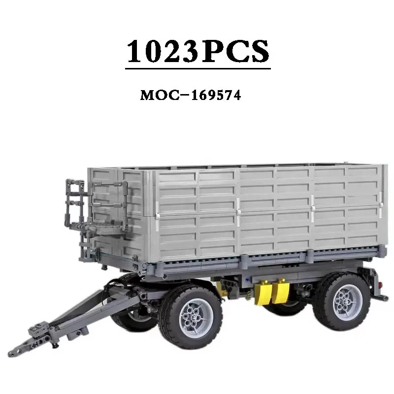 MOC-169574 ZDK 180 Agricultural Machinery Trailer Scale 1:17 Building Blocks Model 1023PCS Children Birthday Toys Christmas Gift