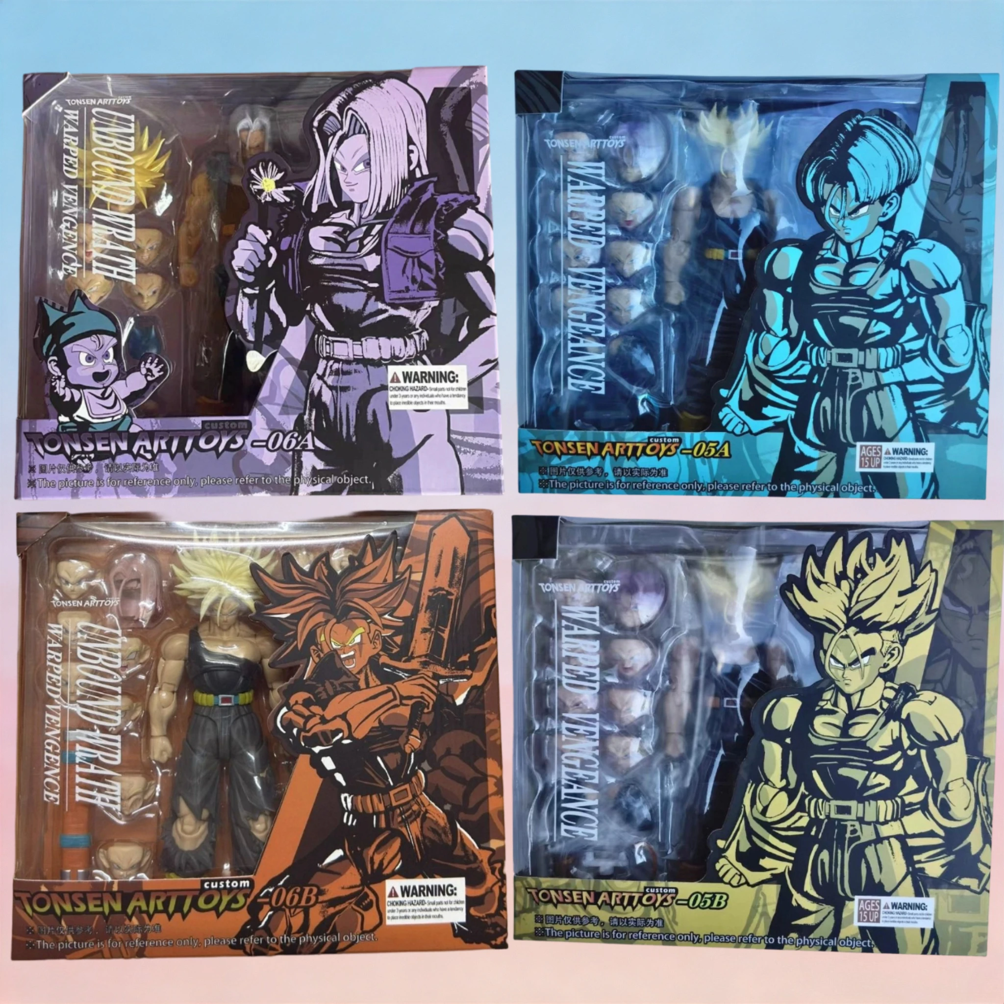 

In Stock: Tangsen Mushrooms, Dragon Ball, Trunks O5A 05B 06A 06B 1/12 Articulated Figure Model, Collectible Gift