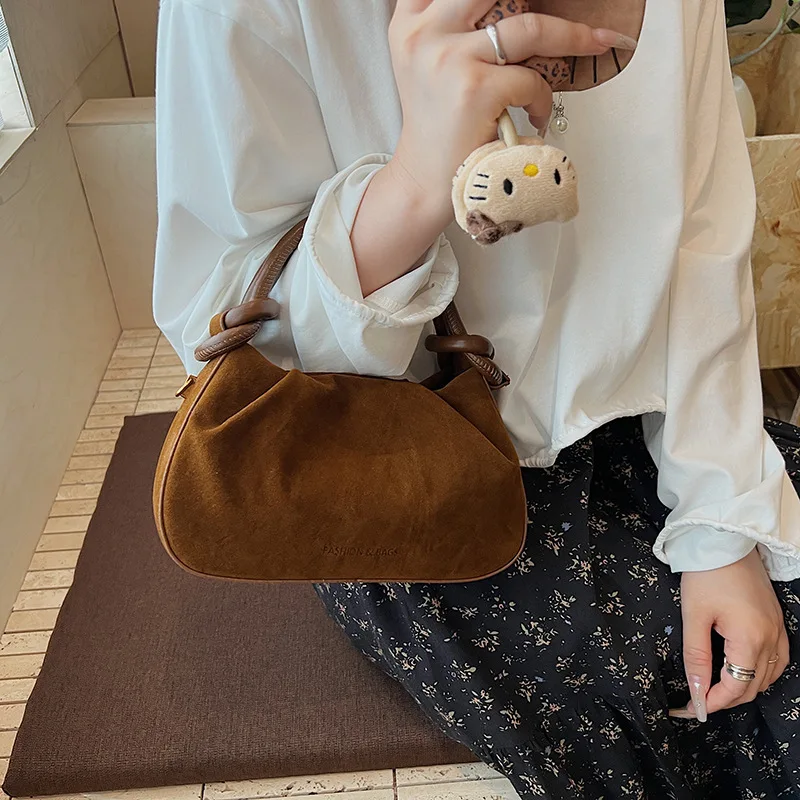 

2025 Large Capacity Women Bag Crinkle Crossbody Shoulder Bag Elegant Underarm Purse Casual Commuter Tote Free Shipping